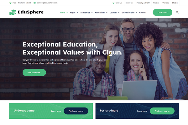 EduSphere – University & Education Platform