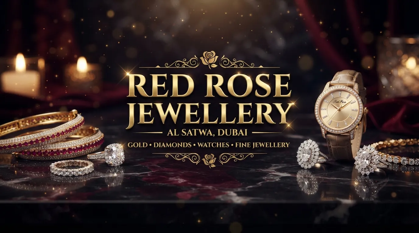 Red rose jewellery