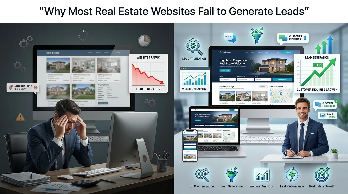 Why Most Real Estate Websites Fail to Generate Leads