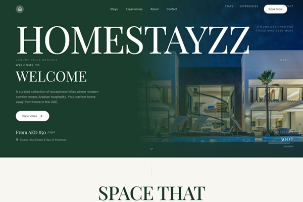 HomeStayzz - Luxury Homes