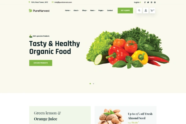 Tasty & Healthy Organic Food
