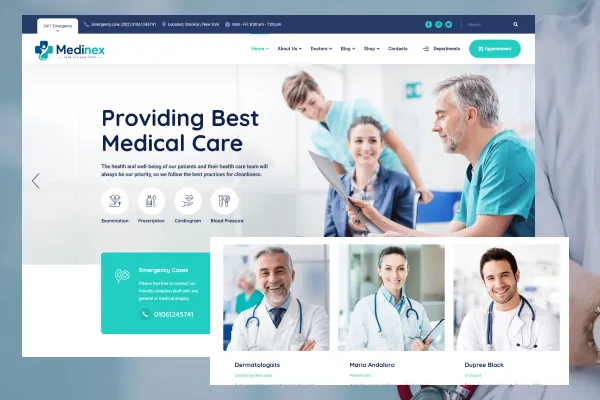 Medinex – Comprehensive Healthcare & Medical Care Platform