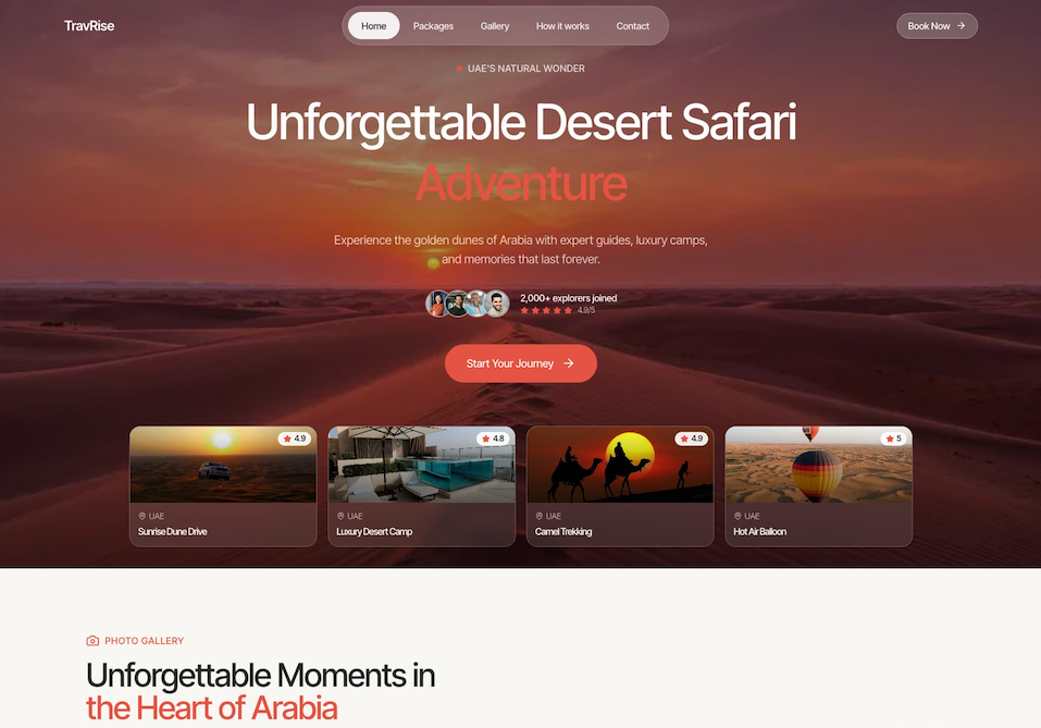 TravRise - Travel Agency