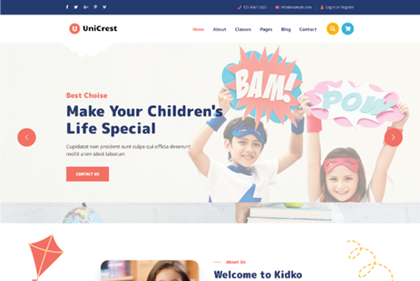 UniCrest – موقع تعليم الأطفال ورياض الأطفال