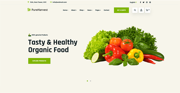Tasty & Healthy Organic Food